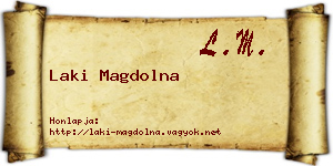 Laki Magdolna névjegykártya