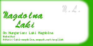 magdolna laki business card